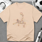 Bicycle Kick Multi Line Illustration T-Shirt - soccer fan t-shirt | GoalRush Studio