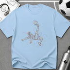 Bicycle Kick Multi Line Illustration T-Shirt - soccer fan t-shirt | GoalRush Studio