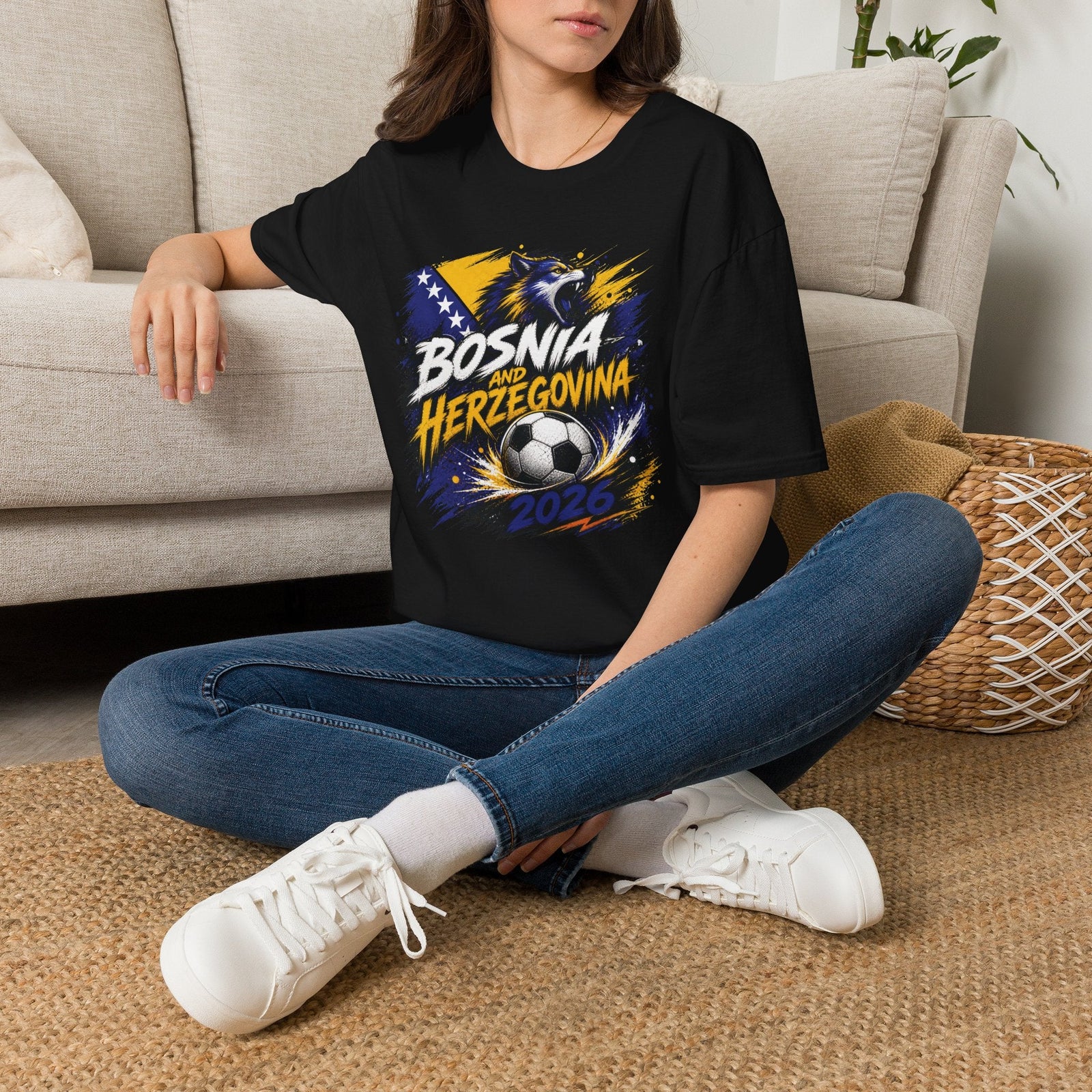 Bosnia and Herzegovina 2026 World Cup Graphic T-Shirt - soccer fan t-shirt | GoalRush Studio