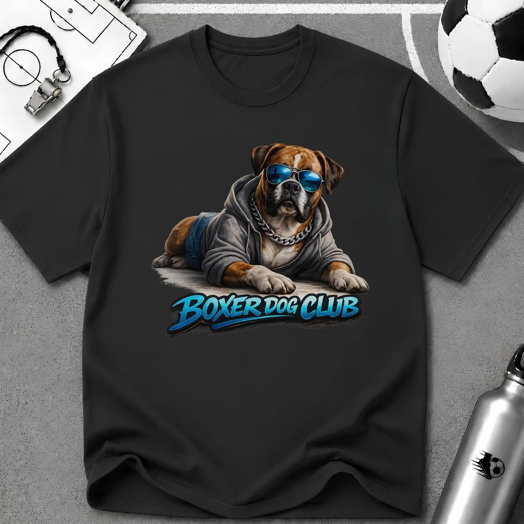 Boxer Dog Club Soccer Graphic T-Shirt - soccer fan t-shirt | GoalRush Studio
