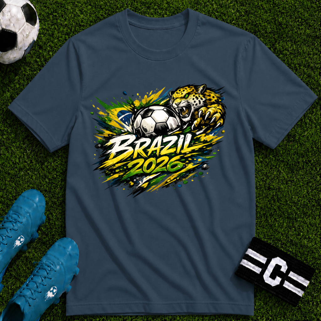 Brazil 2026 World Cup Graphic T-Shirt - soccer fan t-shirt | GoalRush Studio