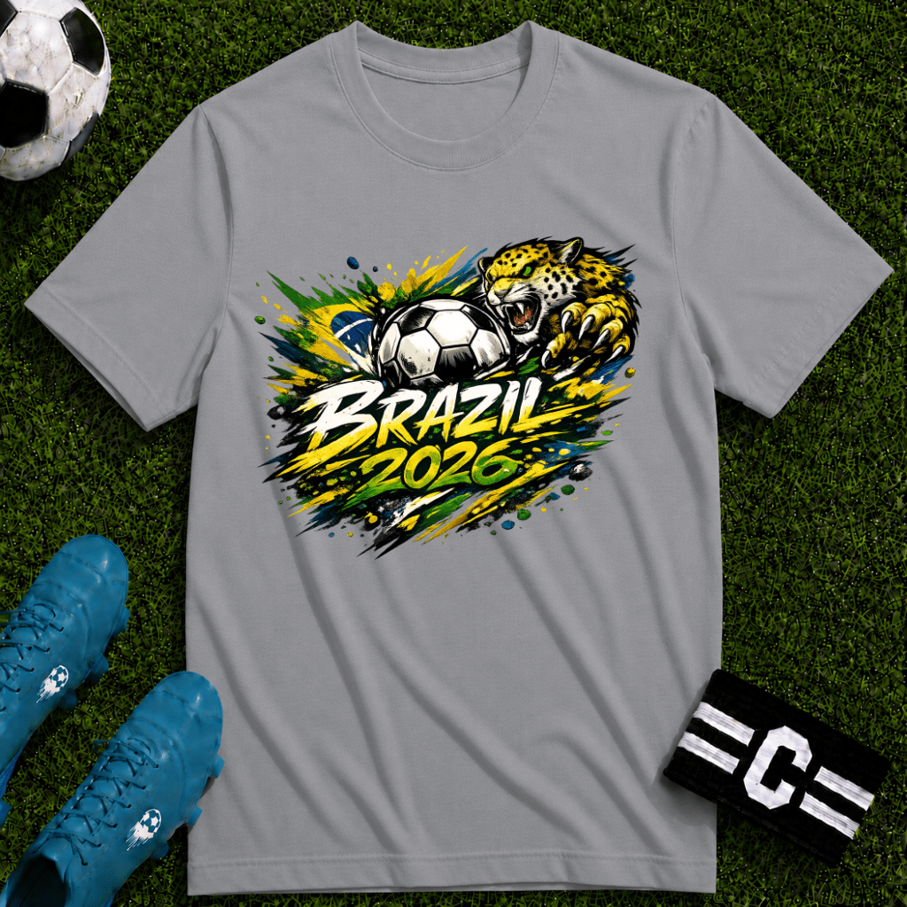 Brazil 2026 World Cup Graphic T-Shirt - soccer fan t-shirt | GoalRush Studio