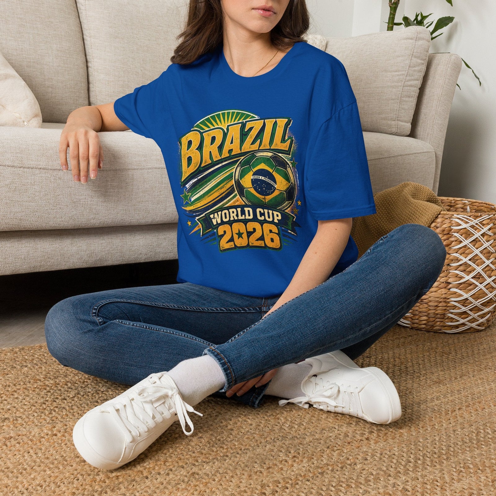 Brazil 2026 World Cup Retro T-Shirt - soccer fan t-shirt | GoalRush Studio