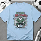 Bulldog Goalkeeper Shoot I Dare You Soccer Graphic T-Shirt - soccer fan t-shirt | GoalRush Studio