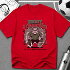 Bulldog Goalkeeper Shoot I Dare You Soccer Graphic T-Shirt - soccer fan t-shirt | GoalRush Studio
