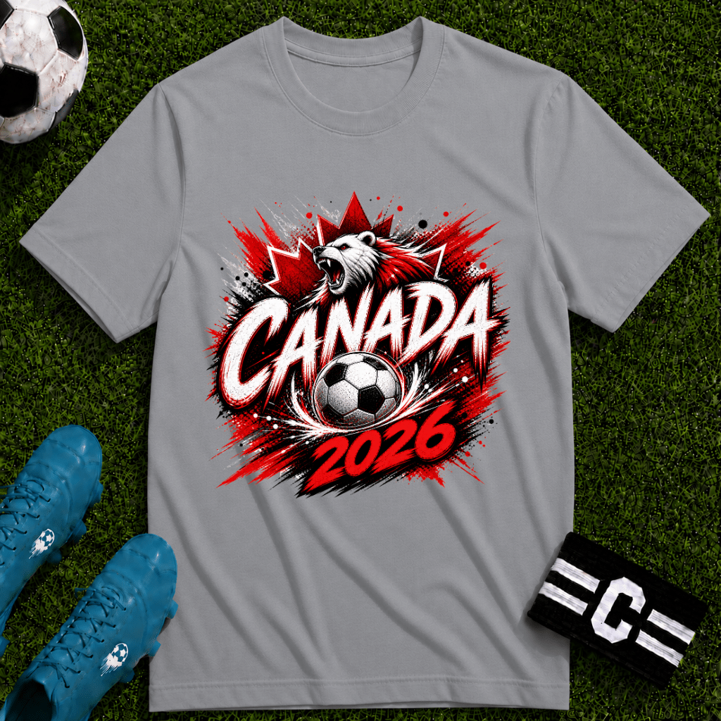Canada 2026 World Cup Graphic T-Shirt - soccer fan t-shirt | GoalRush Studio