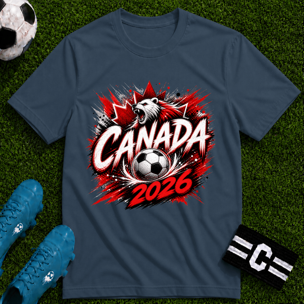 Canada 2026 World Cup Graphic T-Shirt - soccer fan t-shirt | GoalRush Studio