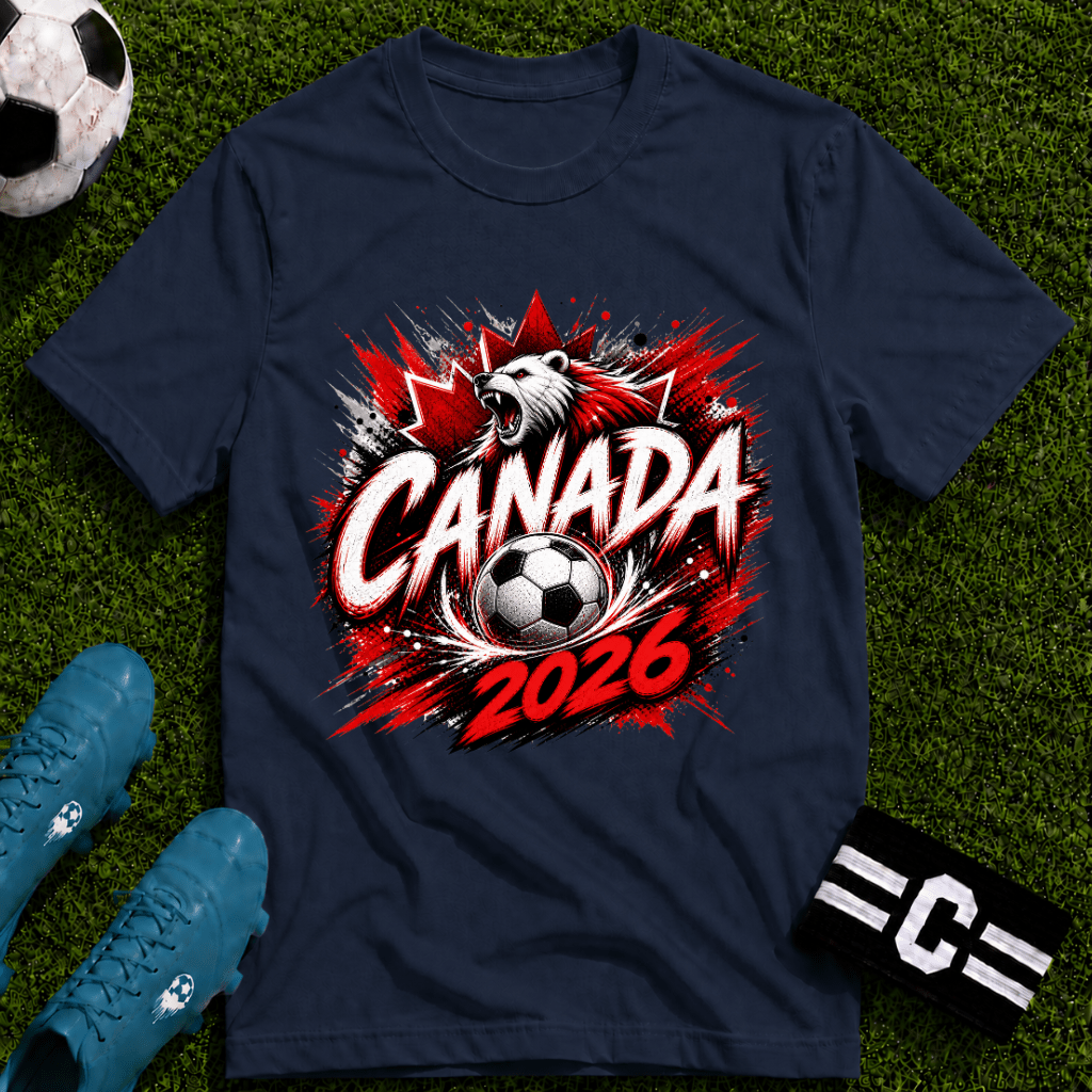 Canada 2026 World Cup Graphic T-Shirt - soccer fan t-shirt | GoalRush Studio