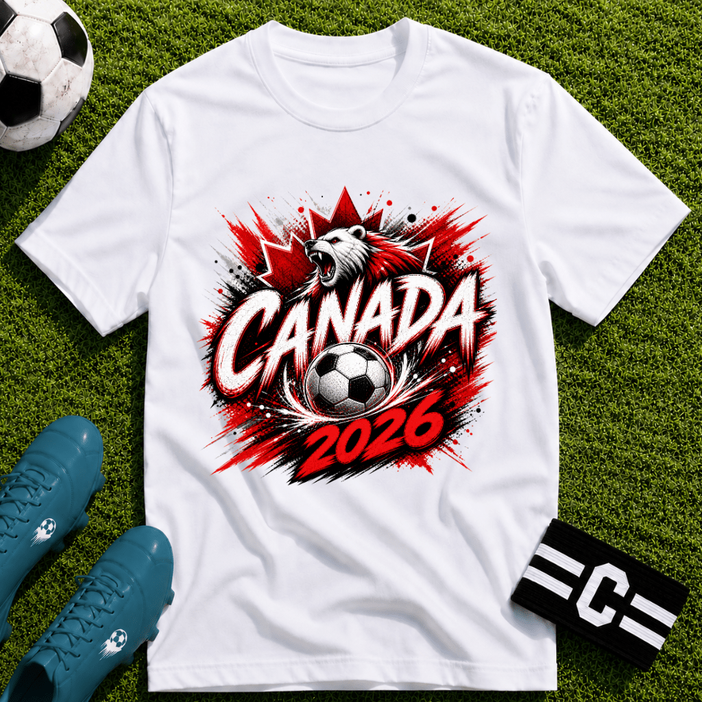 Canada 2026 World Cup Graphic T-Shirt - soccer fan t-shirt | GoalRush Studio