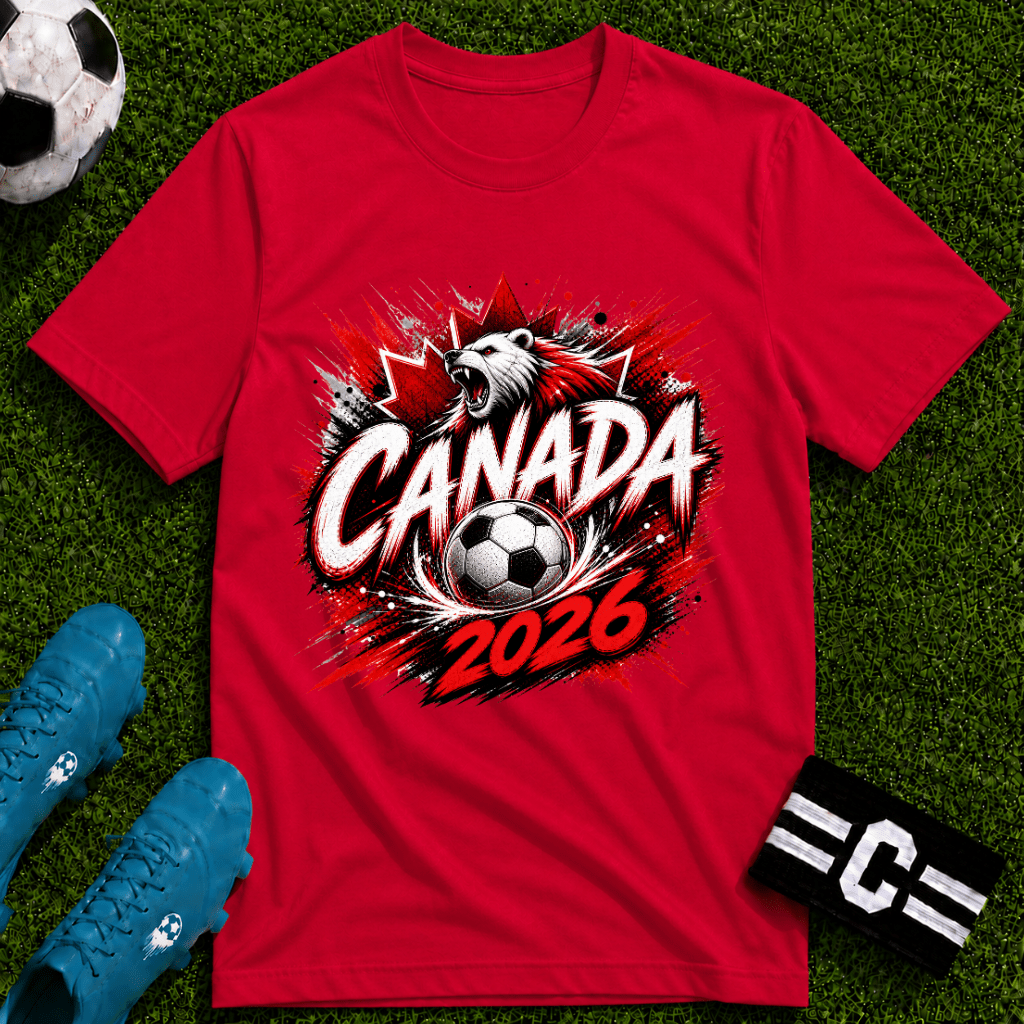 Canada 2026 World Cup Graphic T-Shirt - soccer fan t-shirt | GoalRush Studio