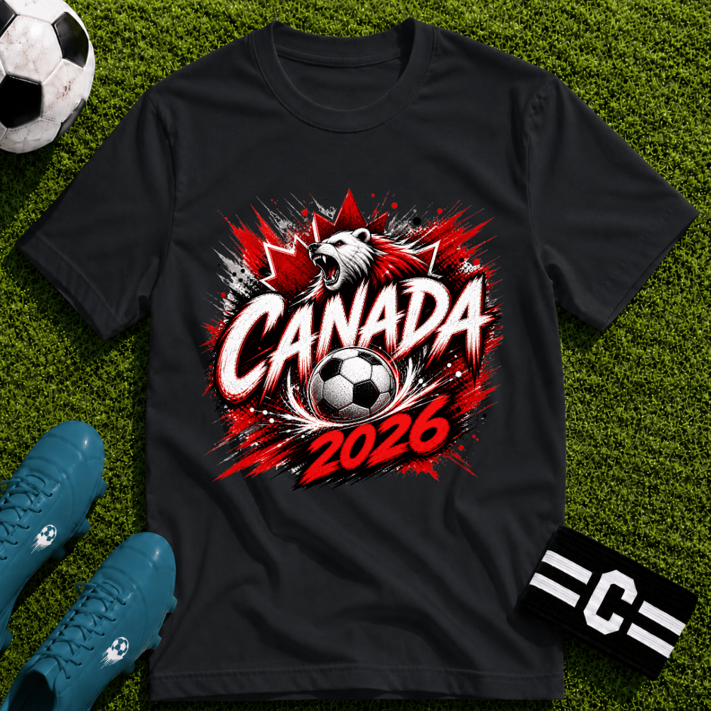 Canada 2026 World Cup Graphic T-Shirt - soccer fan t-shirt | GoalRush Studio