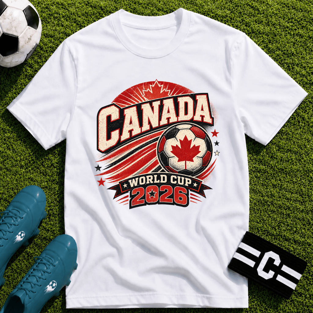 Canada 2026 World Cup Retro T-Shirt - soccer fan t-shirt | GoalRush Studio