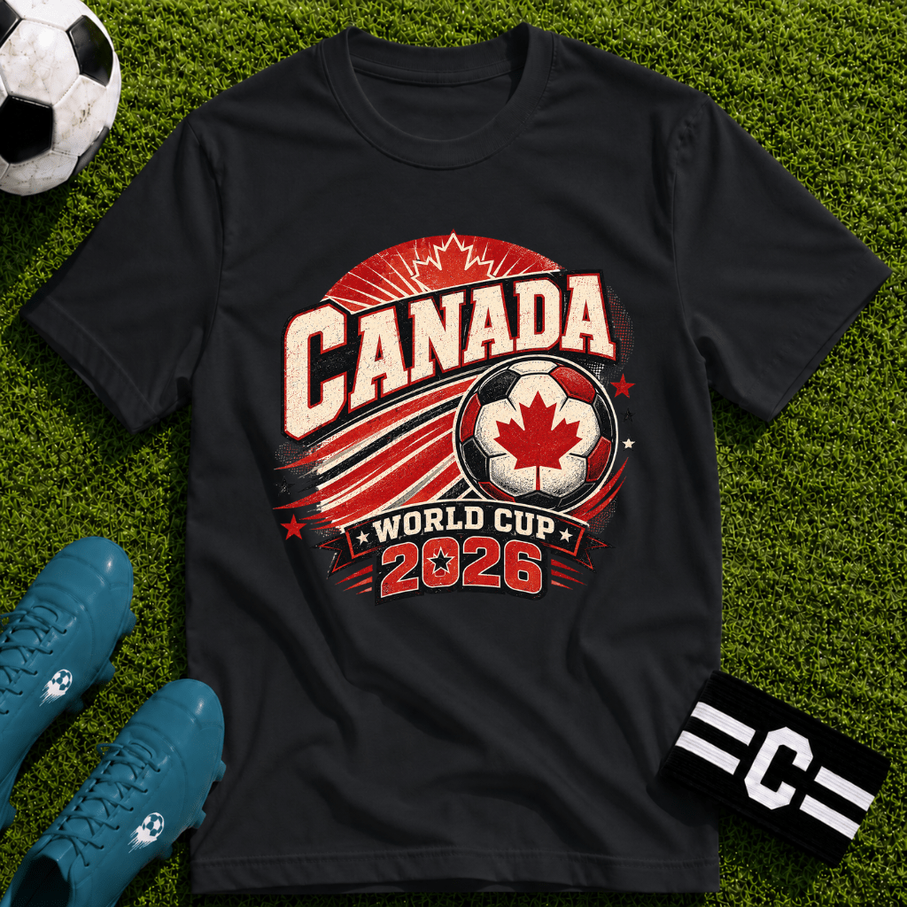 Canada 2026 World Cup Retro T-Shirt - soccer fan t-shirt | GoalRush Studio