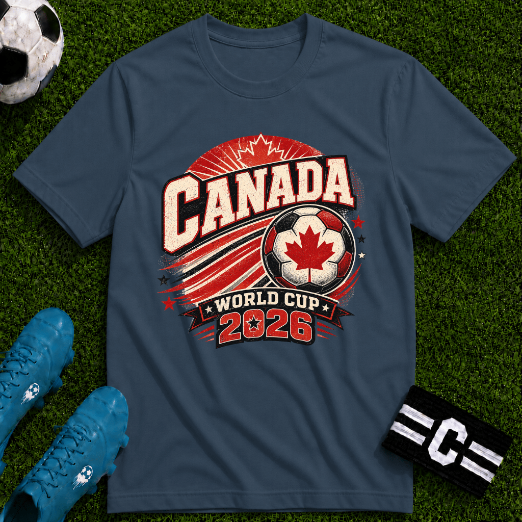Canada 2026 World Cup Retro T-Shirt - soccer fan t-shirt | GoalRush Studio