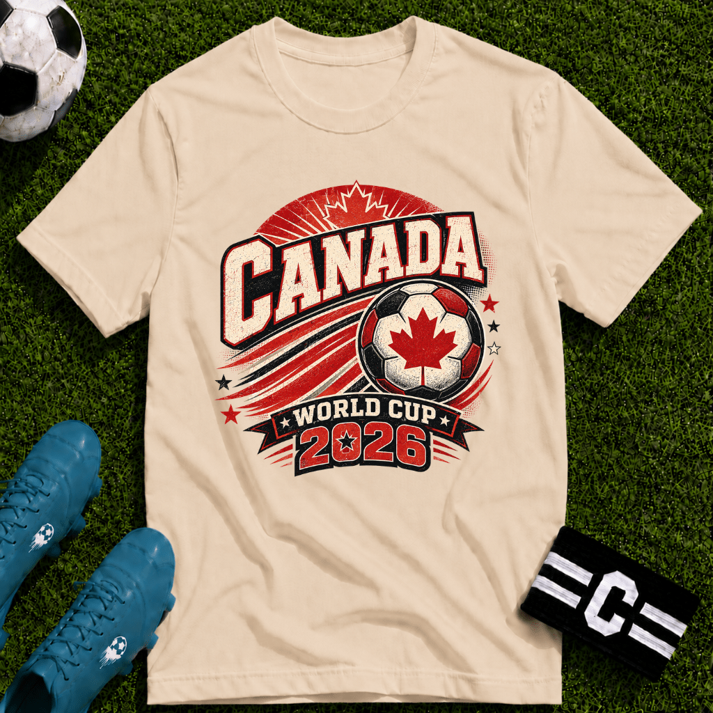 Canada 2026 World Cup Retro T-Shirt - soccer fan t-shirt | GoalRush Studio