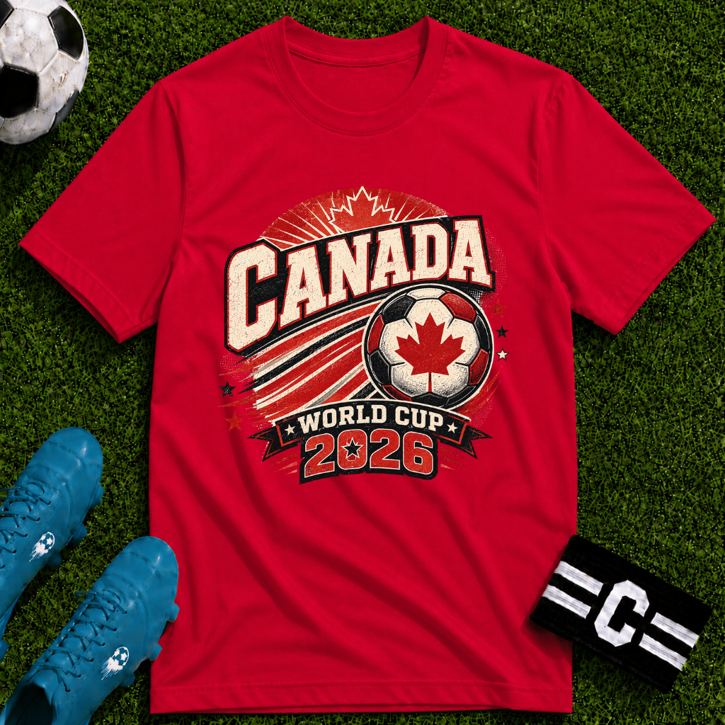 Canada 2026 World Cup Retro T-Shirt - soccer fan t-shirt | GoalRush Studio