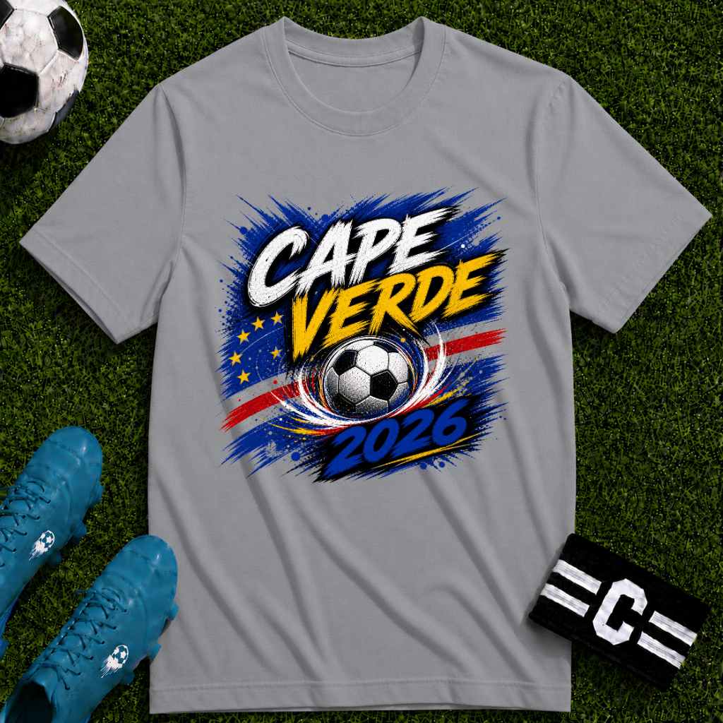 Cape Verde 2026 World Cup Graphic T-Shirt - soccer fan t-shirt | GoalRush Studio