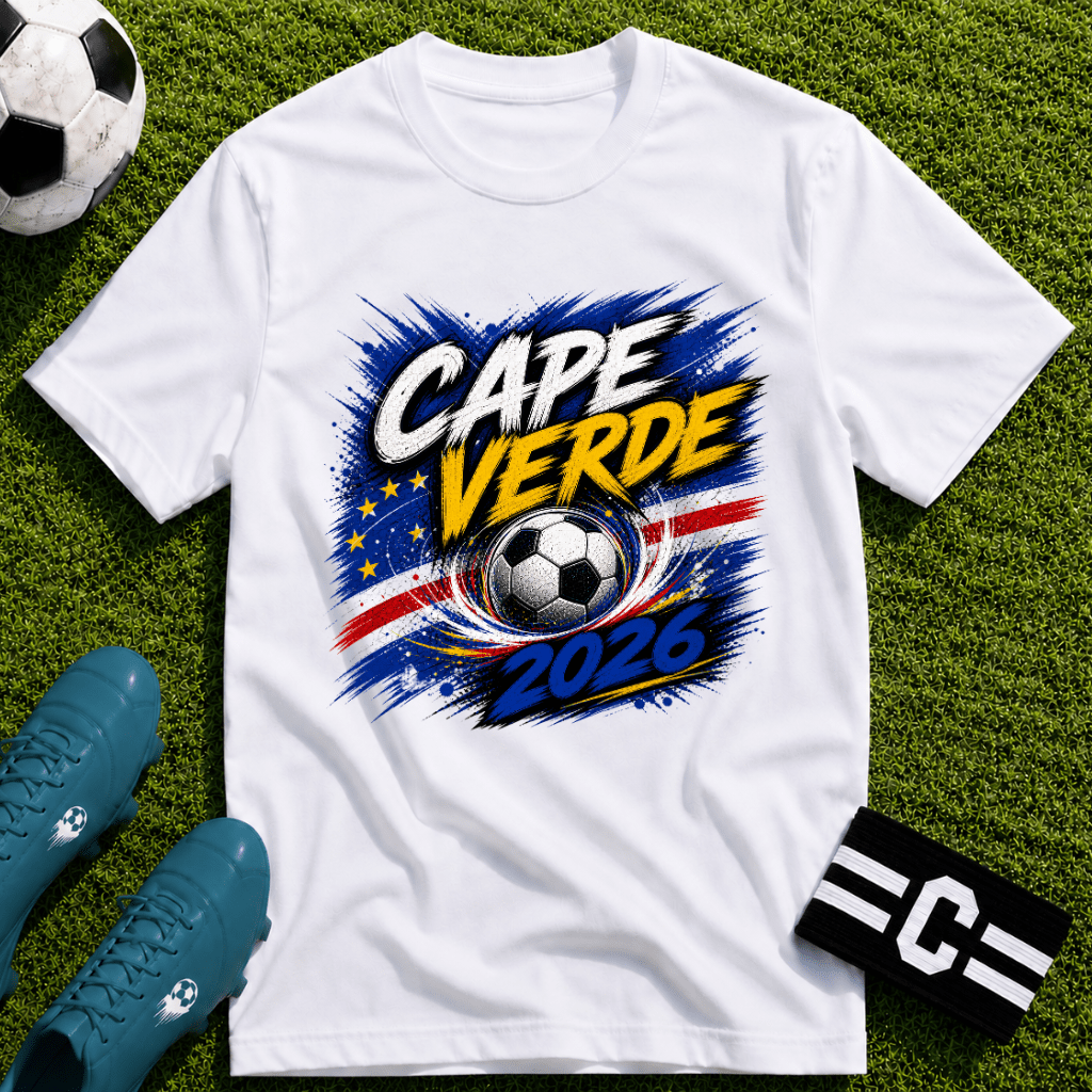 Cape Verde 2026 World Cup Graphic T-Shirt - soccer fan t-shirt | GoalRush Studio