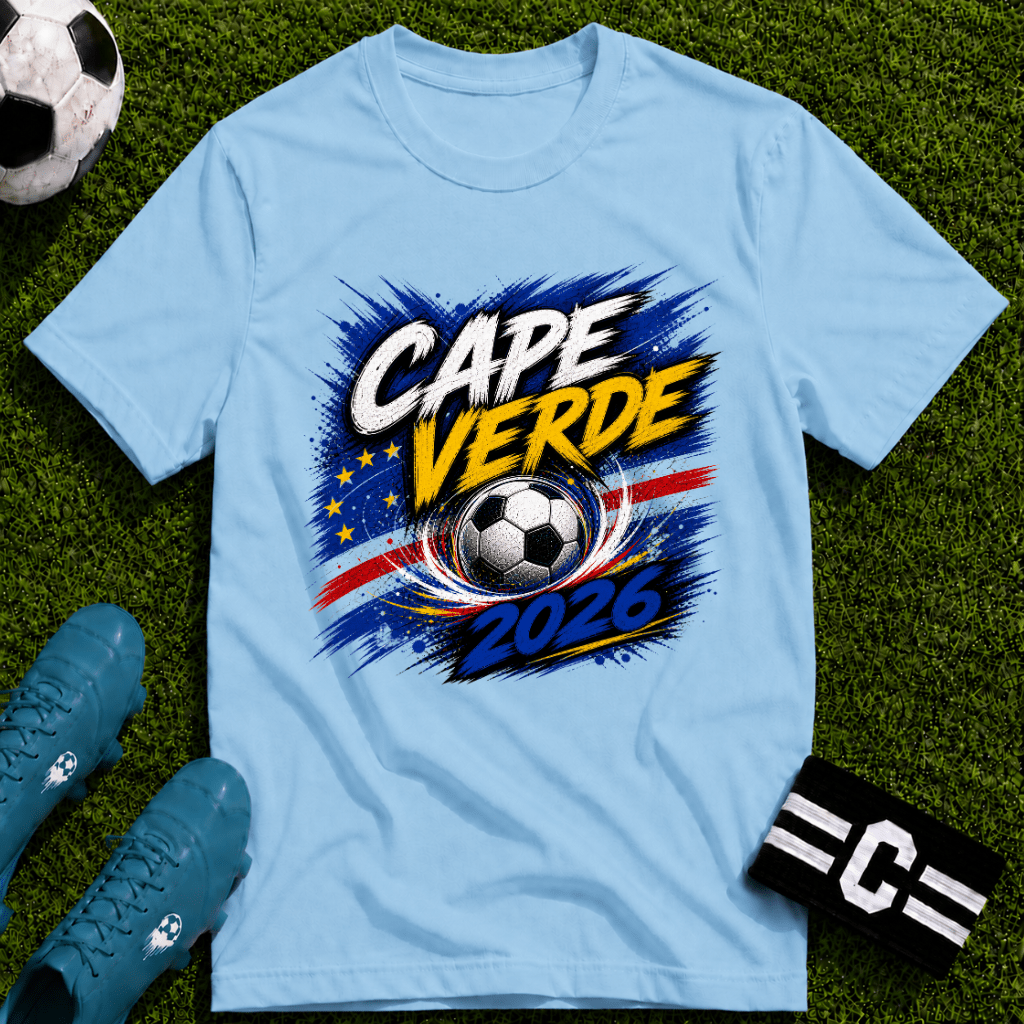 Cape Verde 2026 World Cup Graphic T-Shirt - soccer fan t-shirt | GoalRush Studio