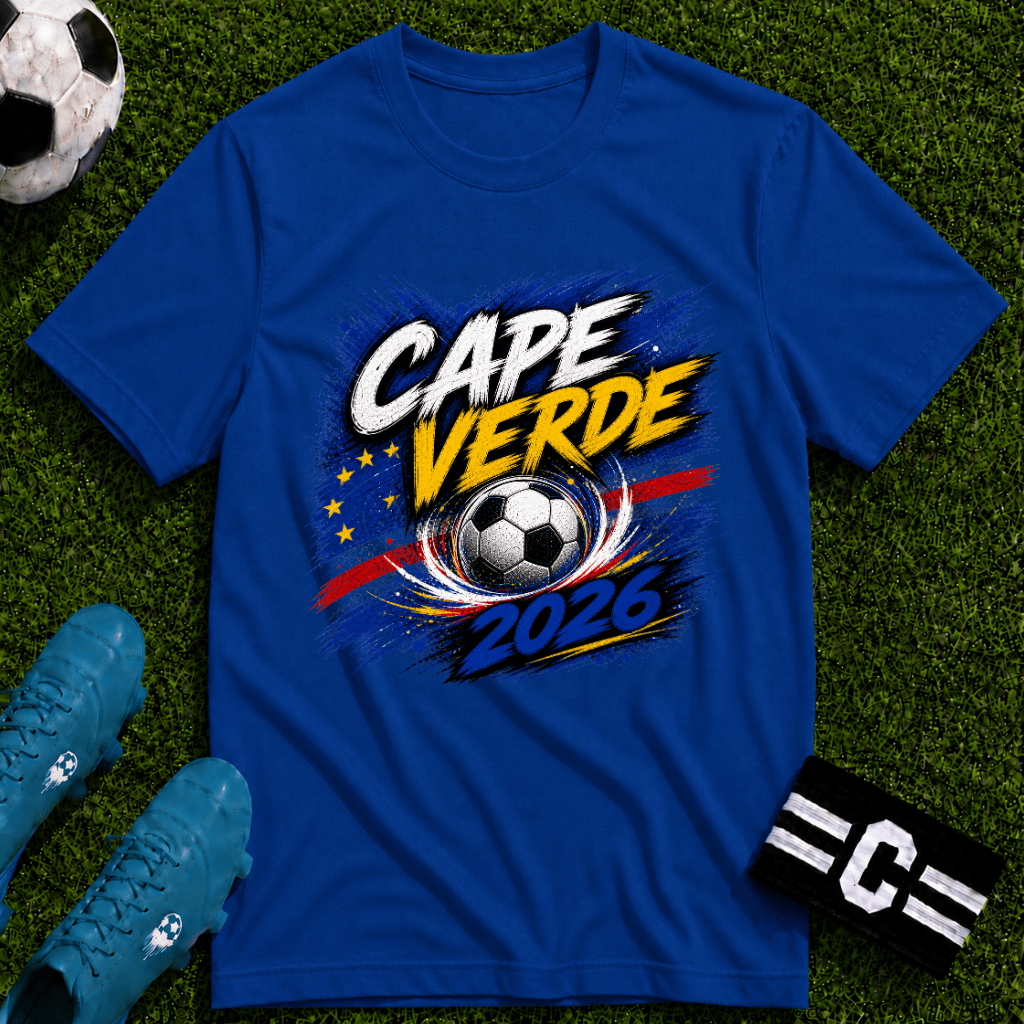 Cape Verde 2026 World Cup Graphic T-Shirt - soccer fan t-shirt | GoalRush Studio