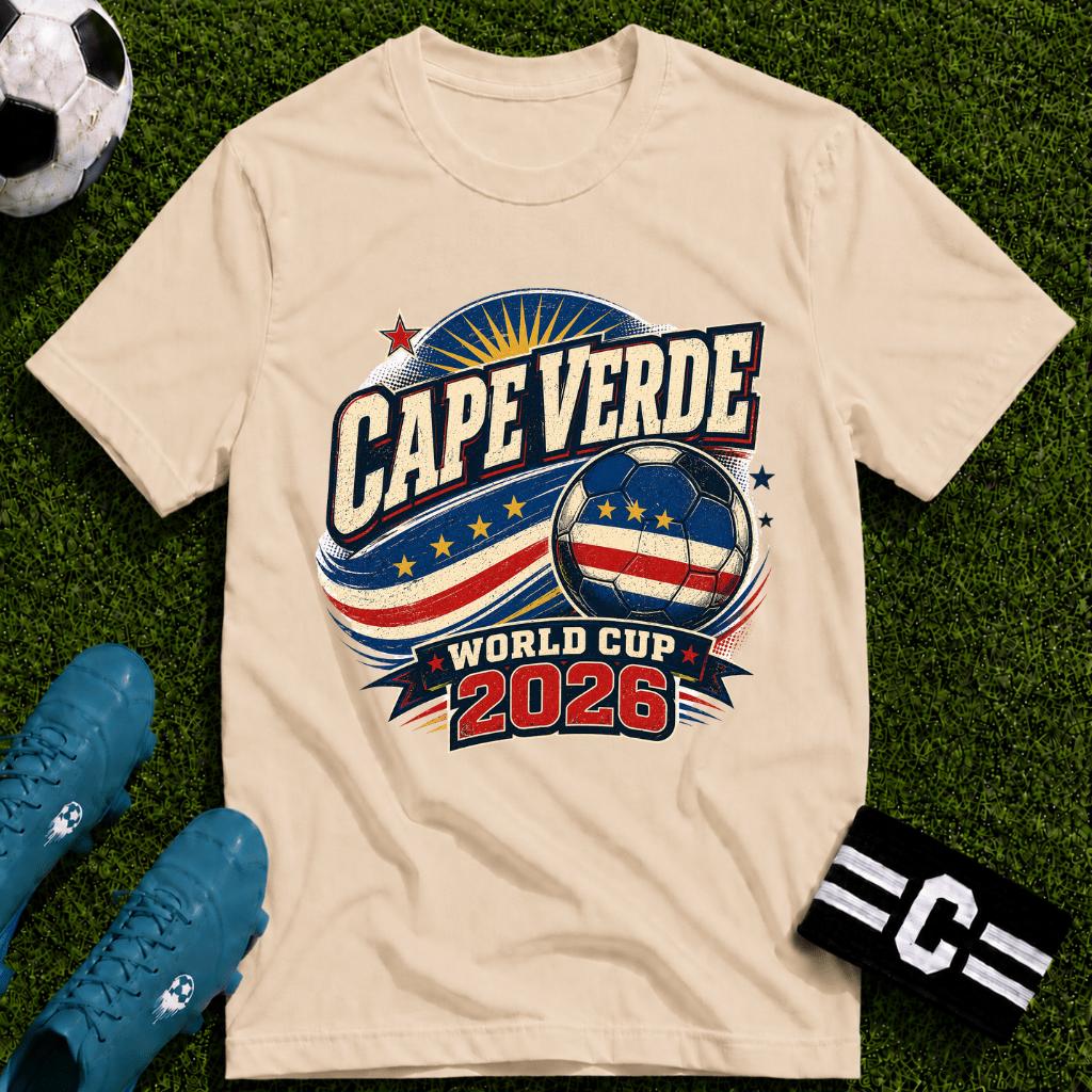 Cape Verde 2026 World Cup Retro T-Shirt - soccer fan t-shirt | GoalRush Studio