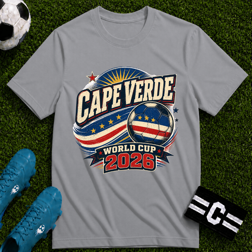 Cape Verde 2026 World Cup Retro T-Shirt - soccer fan t-shirt | GoalRush Studio