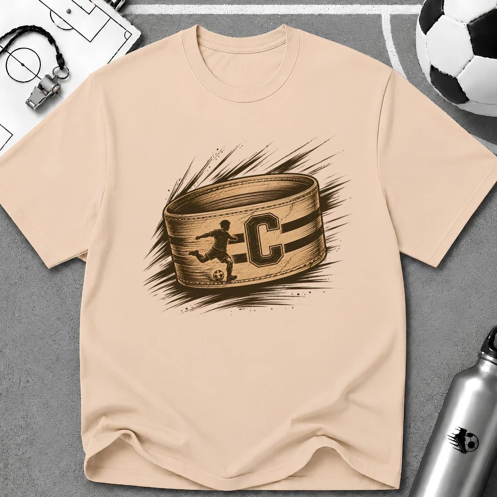 Captain's Armband Player Silhouette T-Shirt - soccer fan t-shirt | GoalRush Studio