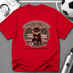 Cat - Emotionally Unavailable Until Full-Time Soccer T-Shirt - soccer fan t-shirt | GoalRush Studio