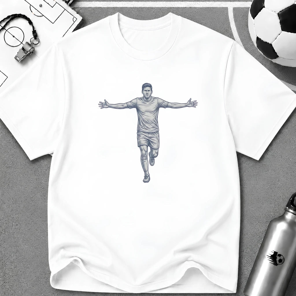 Celebration Detailed Ink SKetch T-Shirt - soccer fan t-shirt | GoalRush Studio