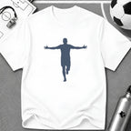 Celebration Flat Vector Silhouette T-Shirt - soccer fan t-shirt | GoalRush Studio