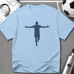 Celebration Flat Vector Silhouette T-Shirt - soccer fan t-shirt | GoalRush Studio