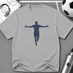 Celebration Flat Vector Silhouette T-Shirt - soccer fan t-shirt | GoalRush Studio