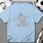Celebration Live Wire Multi-Line Colour Art T-Shirt - soccer fan t-shirt | GoalRush Studio