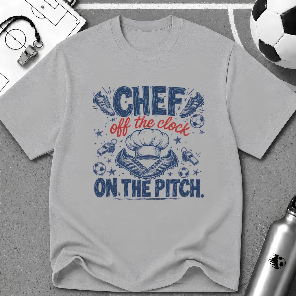 Chef - Off the Clock On the Pitch T-Shirt - soccer fan t-shirt | GoalRush Studio