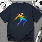 Chest Control Colour Splash T-Shirt - soccer fan t-shirt | GoalRush Studio