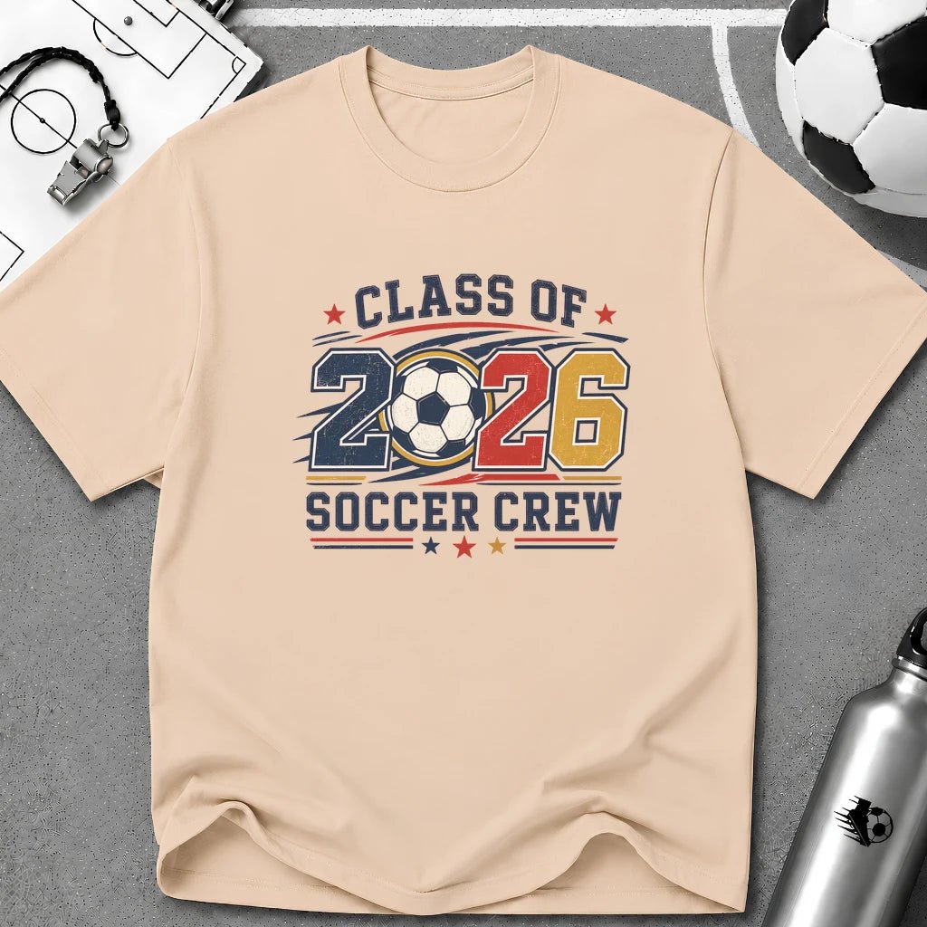 Class of 2026 Soccer Crew T-Shirt - soccer fan t-shirt | GoalRush Studio