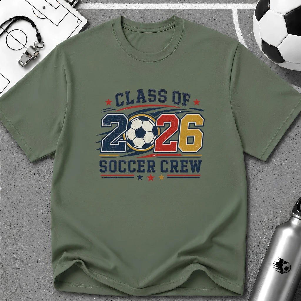Class of 2026 Soccer Crew T-Shirt - soccer fan t-shirt | GoalRush Studio