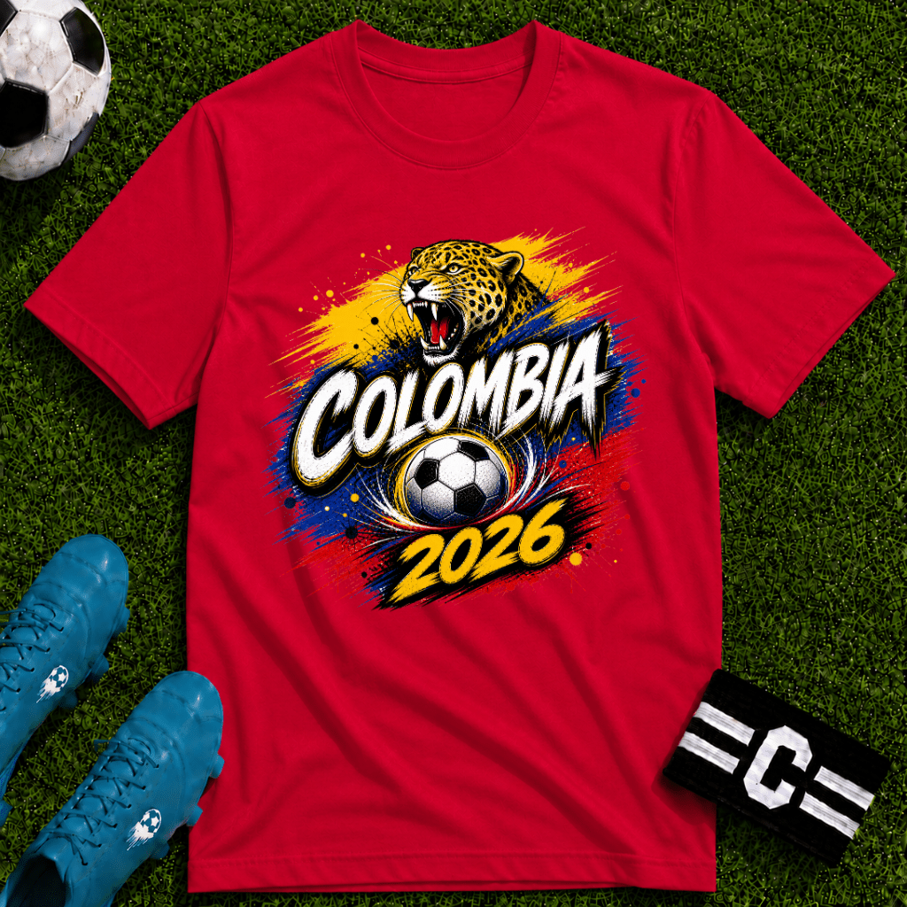 Colombia 2026 World Cup Graphic T-Shirt - soccer fan t-shirt | GoalRush Studio