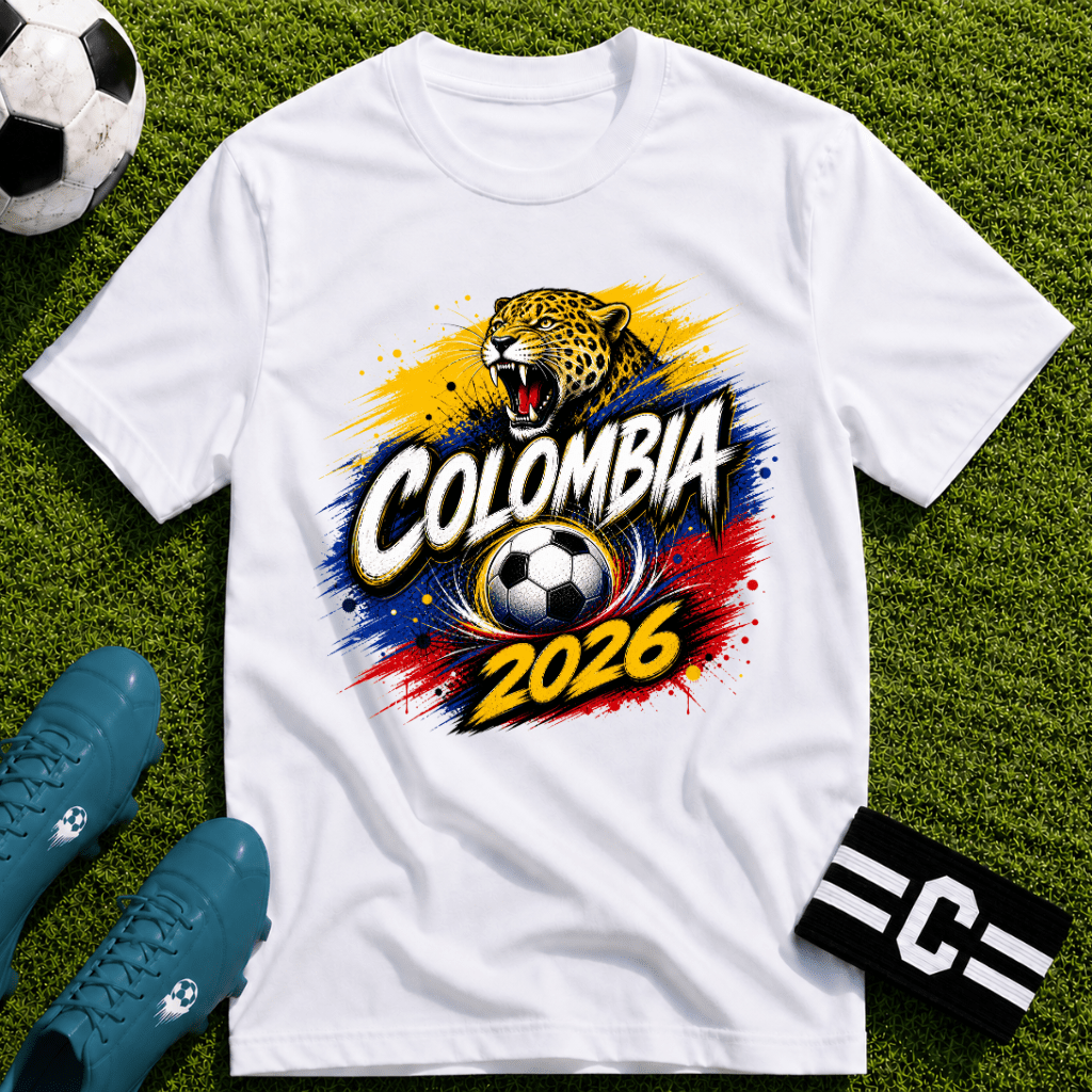 Colombia 2026 World Cup Graphic T-Shirt - soccer fan t-shirt | GoalRush Studio