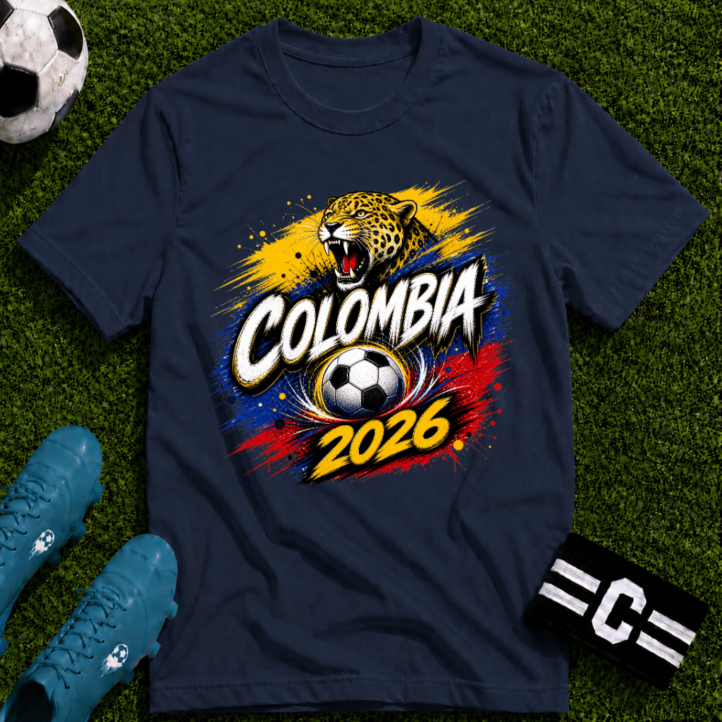 Colombia 2026 World Cup Graphic T-Shirt - soccer fan t-shirt | GoalRush Studio