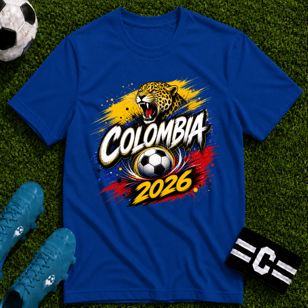Colombia 2026 World Cup Graphic T-Shirt - soccer fan t-shirt | GoalRush Studio