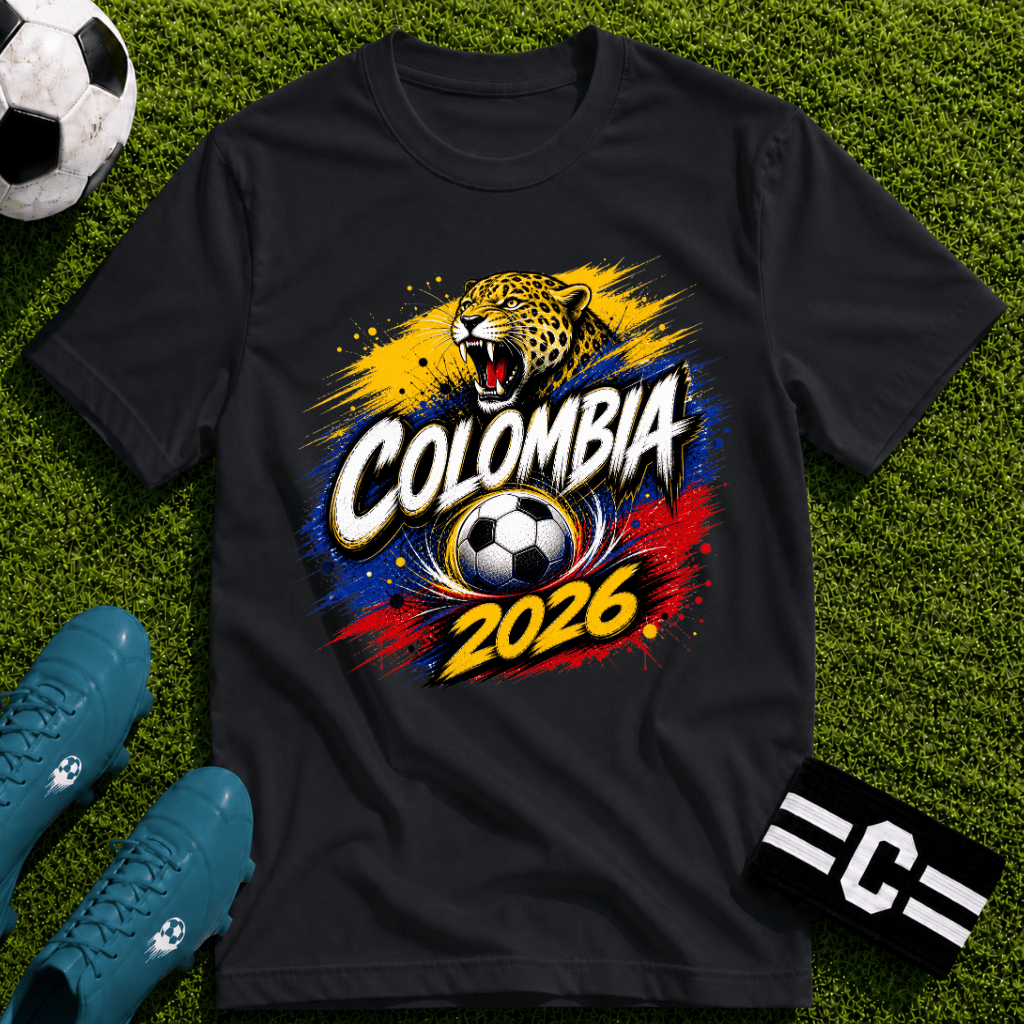 Colombia 2026 World Cup Graphic T-Shirt - soccer fan t-shirt | GoalRush Studio