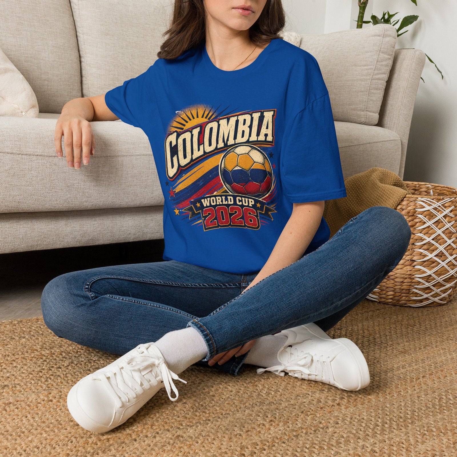 Colombia 2026 World Cup Retro T-Shirt - soccer fan t-shirt | GoalRush Studio