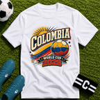 Colombia 2026 World Cup Retro T-Shirt - soccer fan t-shirt | GoalRush Studio