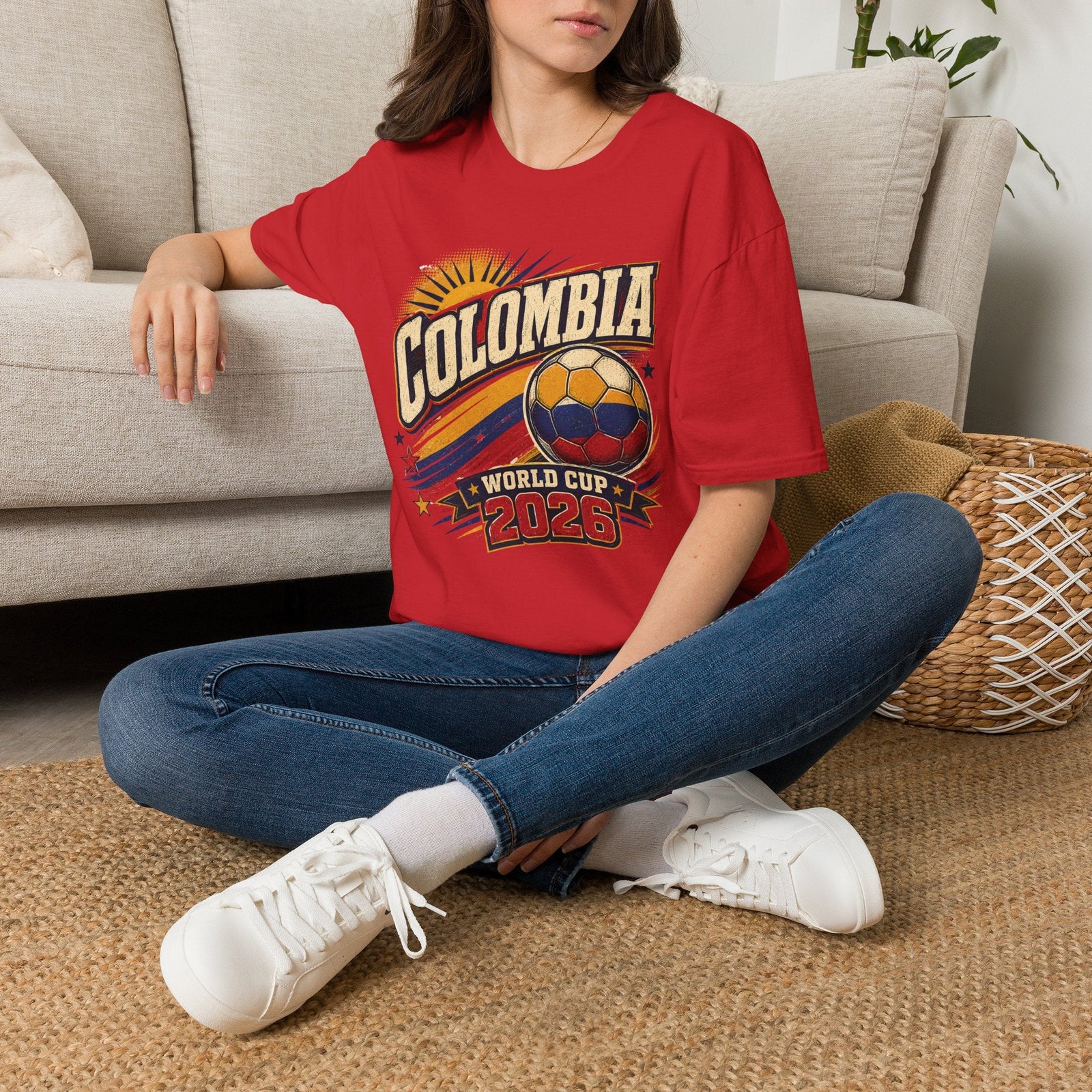 Colombia 2026 World Cup Retro T-Shirt - soccer fan t-shirt | GoalRush Studio