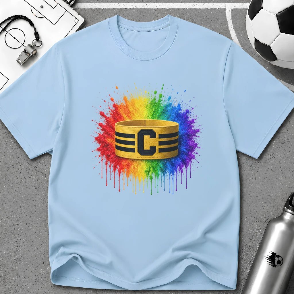 Colour Splash Captain's Armband T-Shirt - soccer fan t-shirt | GoalRush Studio