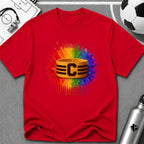 Colour Splash Captain's Armband T-Shirt - soccer fan t-shirt | GoalRush Studio