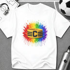 Colour Splash Captain's Armband T-Shirt - soccer fan t-shirt | GoalRush Studio