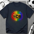 Colour Splash Captain's Armband T-Shirt - soccer fan t-shirt | GoalRush Studio
