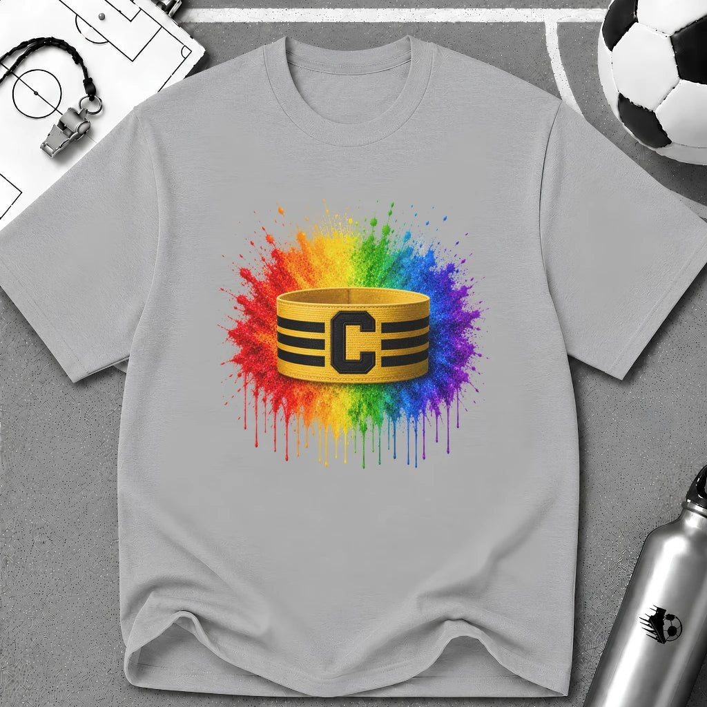 Colour Splash Captain's Armband T-Shirt - soccer fan t-shirt | GoalRush Studio